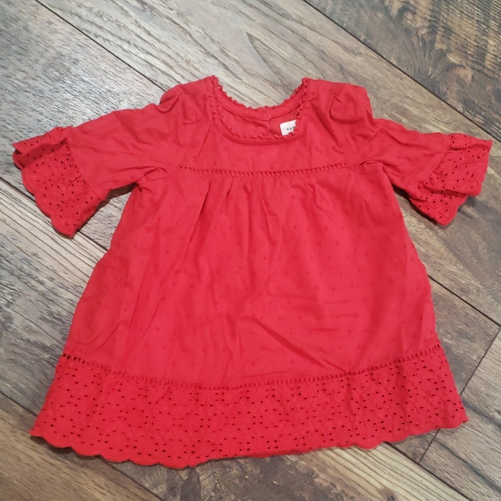 Red Baby Gap dress 3 to 6 months